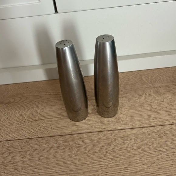 Dansk Other - VINTAGE DANSK DESIGN DENMARK IHQ STAINLESS STEEL MODERN SALT & PEPPER SHAKERS